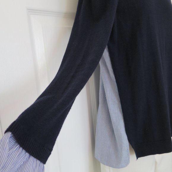 OASIS 🇬🇧Sweater, back with cotton shirt and cuffs - Picture 5 of 12